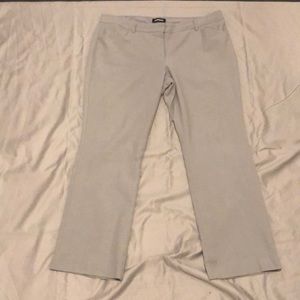 14S Express slacks. Light gray. Barely boot